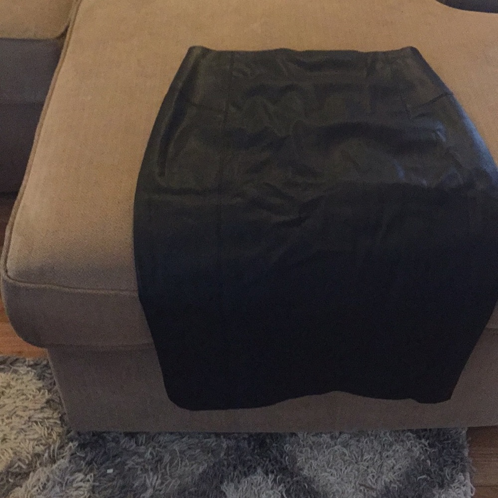 Express faux leather skirt